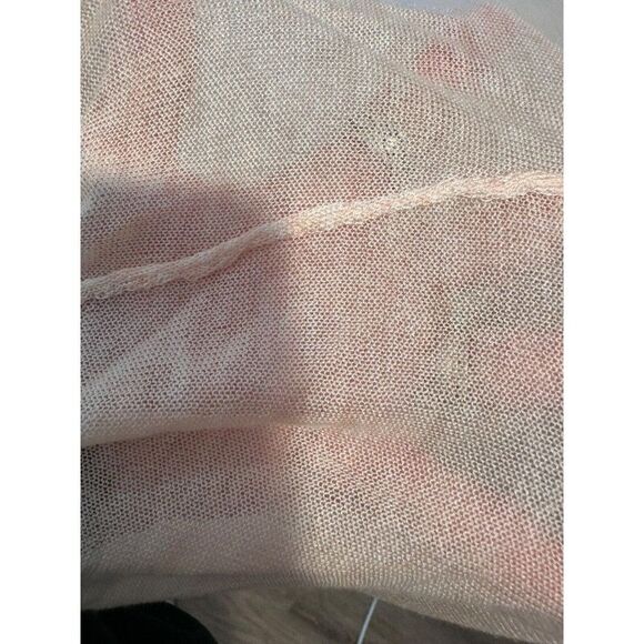 Eileen Fisher Pastel Orange Slub Merino Wool Blend Cardigan Small - Picture 4 of 7